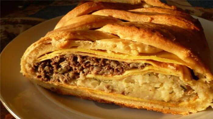 Кулебяка, простой рецепт, как приготовить кулебяку дома