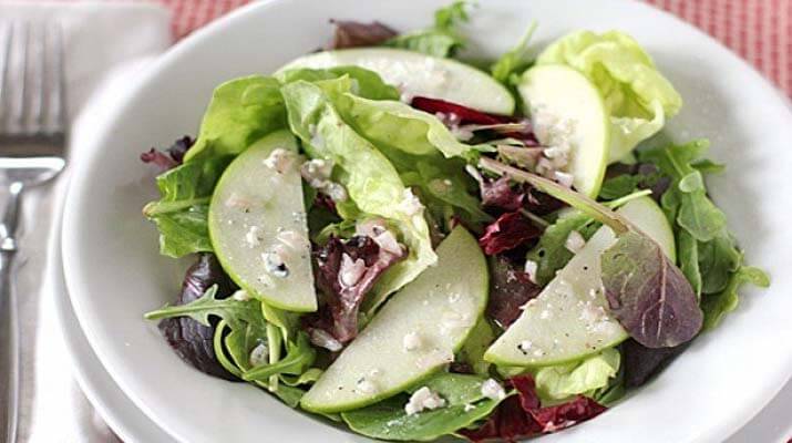 Постный салат из яблок и орехов рецепты салатов