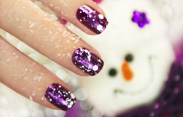 Новогодний маникюр 2017 модные тенденции